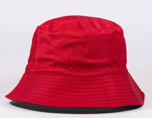 Unisex Red and Black reversible bucket hat 