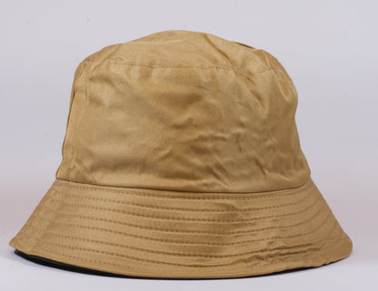 Unisex Brown and Black reversible bucket hat 